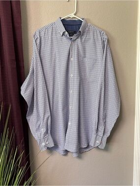 MS2 Bugatchi Men’s Long Sleeve Button-Down Dress/Casual Shirt Size Extra Large